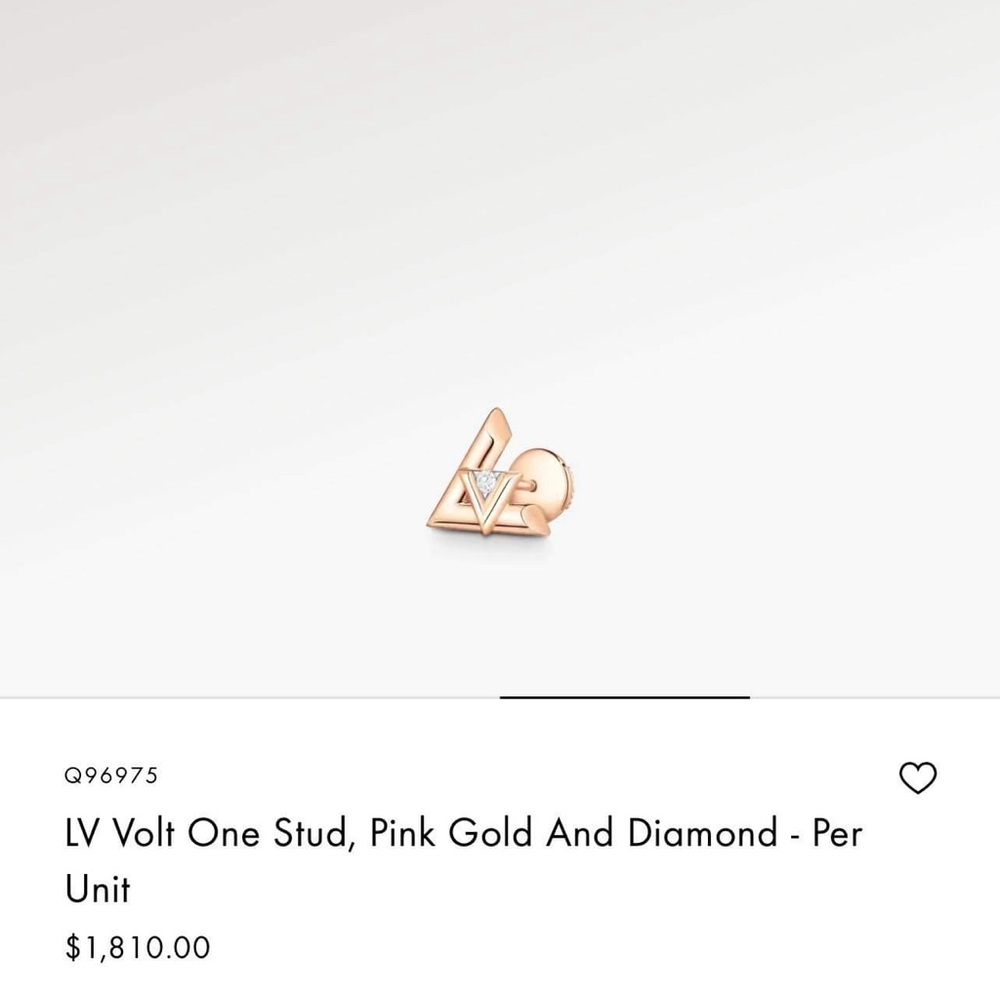 SOLD - LV Volt Stud Earrings